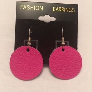 Leather earrings!